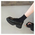 Patent Leather All-Match Clogs Platform Loafers